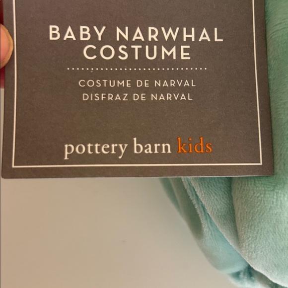 Pottery Barn Kids Blue Baby Narwhal Costume Size 0-6 months New with tags! - Picture 10 of 13